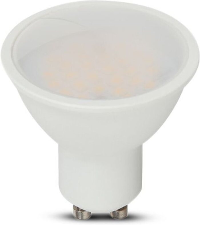 V-tac - GU10 LED-Strahler - Milchig - 110° - Samsung - IP20 - Weiß - 10W - 1000 Lumen - 3000K - 5 Jahre