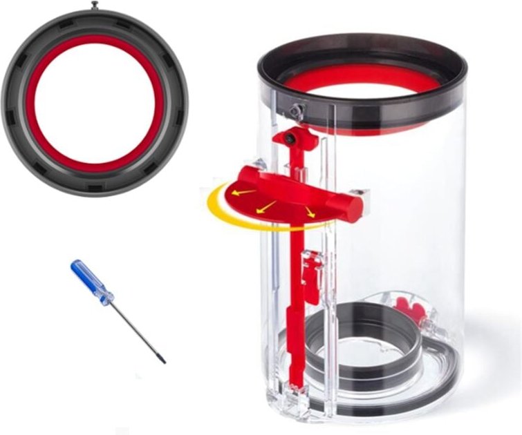 Staubbehälter-Ersatz für V11 V15 SV14 SV15 SV22 Staubsauger-Zubehör, obere feste Dichtringe