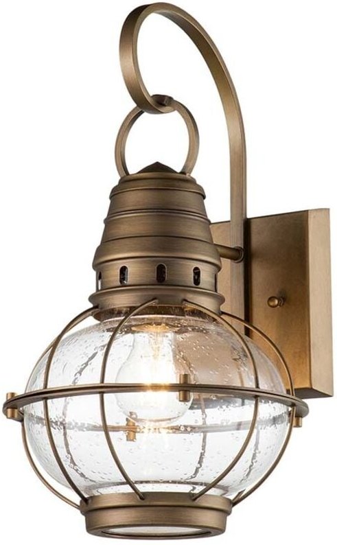 Kichler - Elstead Bridgepoint Außenwandlaterne Messing natur, IP44