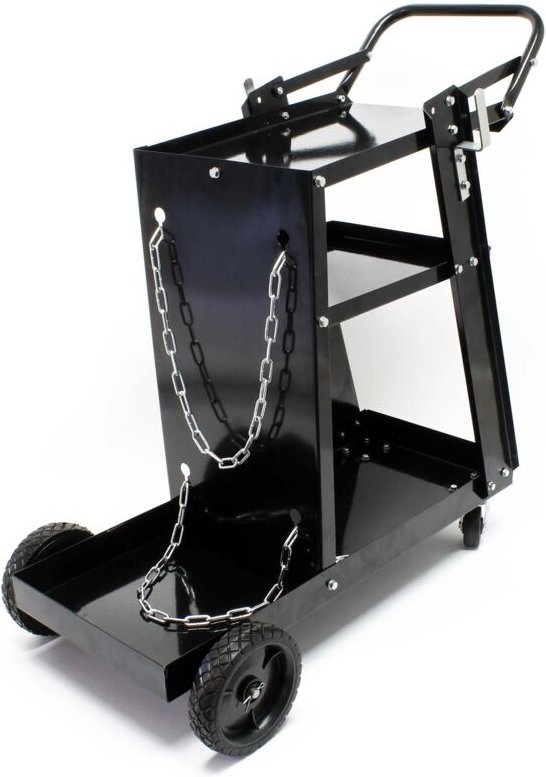 Wiltec Schweißwagen 765 x 745 x 385 mm aus Stahlblech, Werkstattwagen als Schweißmobil, Schweißgerätewagen auf Rollen, F...