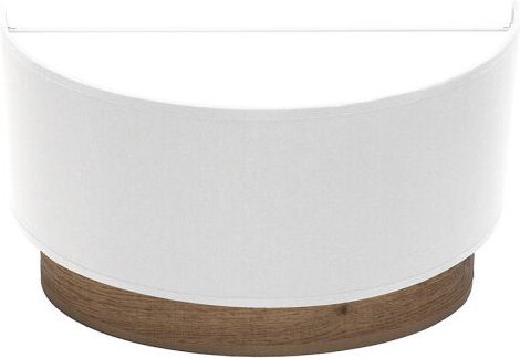 Wandleuchte tatiana 1xe27 weiß-dunkles Holz 17x30x15 cm