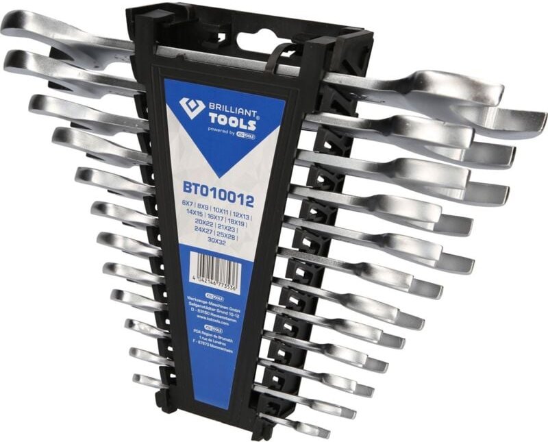 Brilliant Tools Doppel-Maulschlüssel-Satz, 12-tlg.