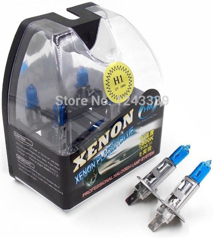 Trade Shop Traesio - Trade Shop - Paar 12 v 55 w Halogen-H1-Xenon-Lampen zum Austausch der Autoscheinwerfer -