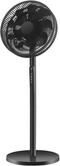 Ventilator de Fuß azor schwarz 3 Geschwindigkeiten 60w 70/100x35x35cm oszillierend mit Fernbedienung und Zeitschaltuhr
