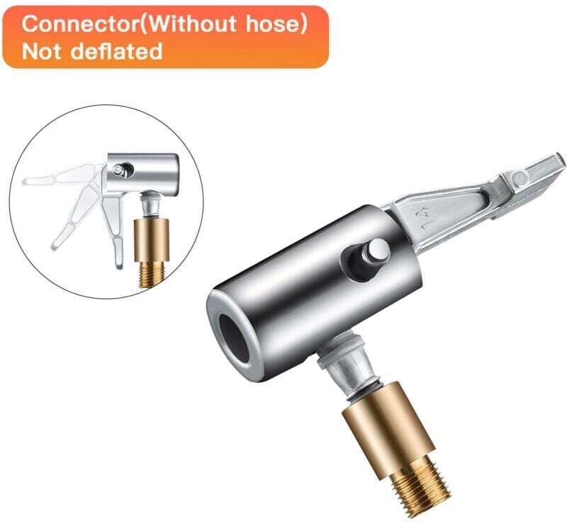 CHOYCLIT Inflator-Pumpenanschluss, tragbar, 90-Grad-Verriegelung, Zinklegierung, Autoreifen-Luftkompressor-Adapter für A...