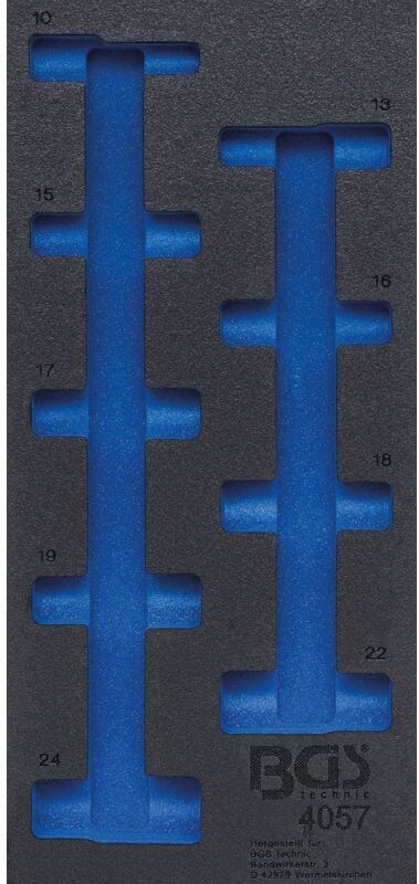 Werkstattwageneinlage 1/3 leer für Art. 4057