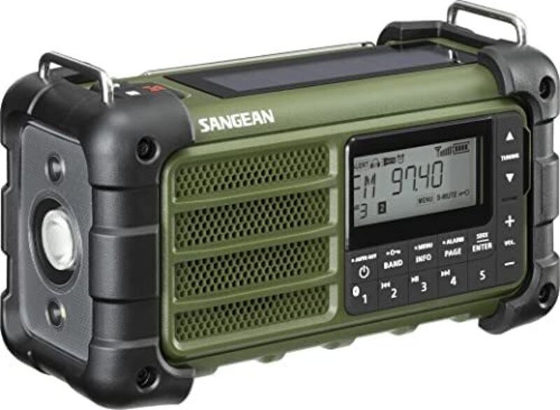 MMR-99 Outdoorradio dab+, dab, ukw Notfallradio, Bluetooth® Solarpanel, spritzwassergeschüt - Sangean