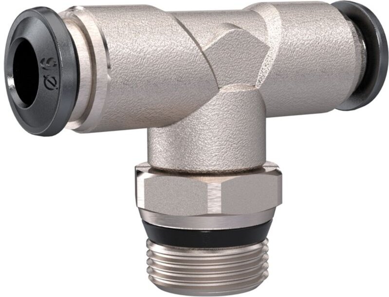 T-Steckverschraubung »universal short«, drhb. 1/4, Schl.10 - Riegler