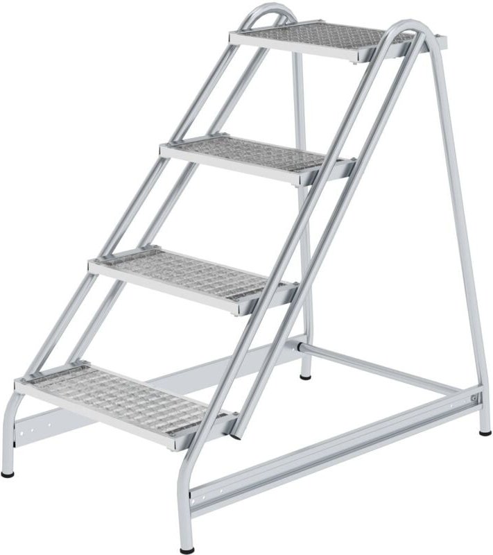 Thumbnail - Günzburger Steigtechnik - Arbeitspodest einseitig begehbar Stahl-Gitterrost 4 Stufen - 050055