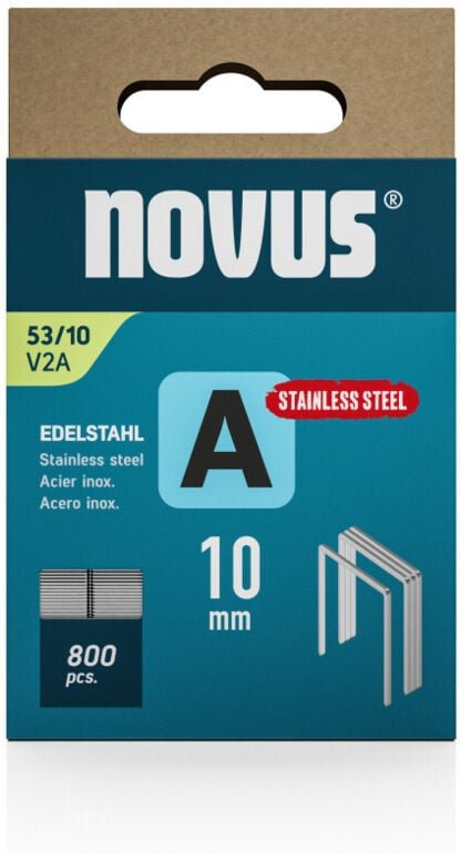 Tackerklammer Typ 53 10 mm 800 Stück Feindrahtklammern - Novus