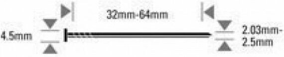 Thumbnail - BOSTITCH Edelstahl-Ringspitzen - für N66C - 6600 Stück - N23R55SS316