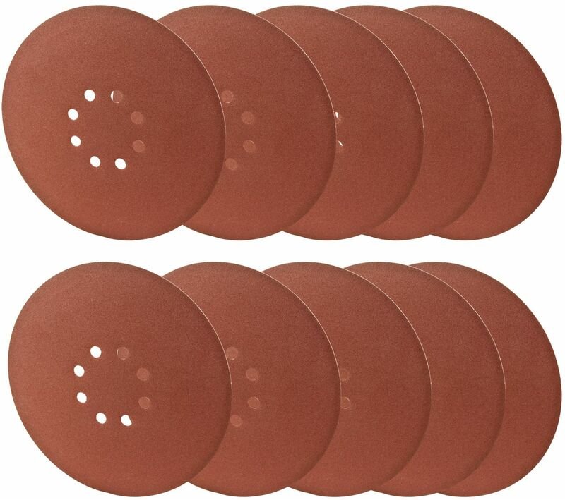 Schleifscheibe 225mm P240 10x Klett Schleifscheiben Stahl Metall Kunststoff Holz