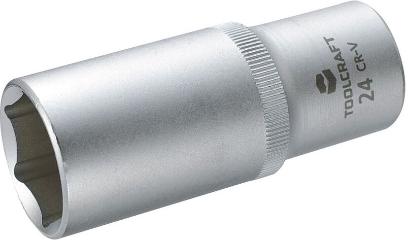 Toolcraft - 816187 Außen-Sechskant Steckschlüsseleinsatz 24 mm 1/2' (12.5 mm)