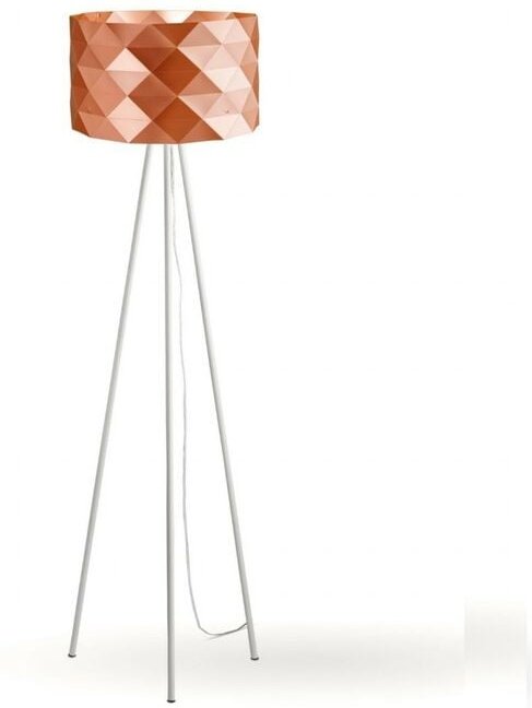 Linea Zero - Dreibein-Stehlampe aus Kupfer in Metall Cm. 40 x 146 Std