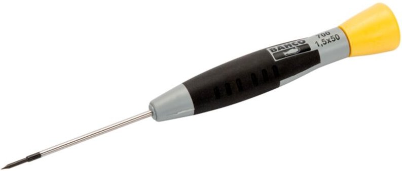 Schraubendreher für Schlitzschrauben mit Präzisionsgriff, 0,18 mm x 1 mm x 50 mm - Bahco