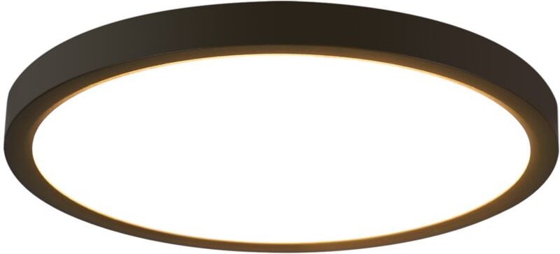 Led Deckenleuchte Rund Schwarz - 24W Deckenlampe Modern led Badlampe Neutralweiß 4000K IP44 Ultra Dünn ø 23 cm Wasserfes...