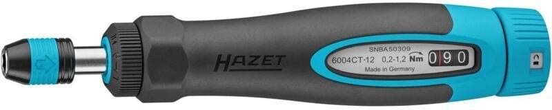 Hazet Drehmomentschraubendreher mit Standardgriff, Drehmomentbereich min-max: 0.2 - 1.2 Nm, Genauigkeit: 6%, 1/4 (6,3 mm...