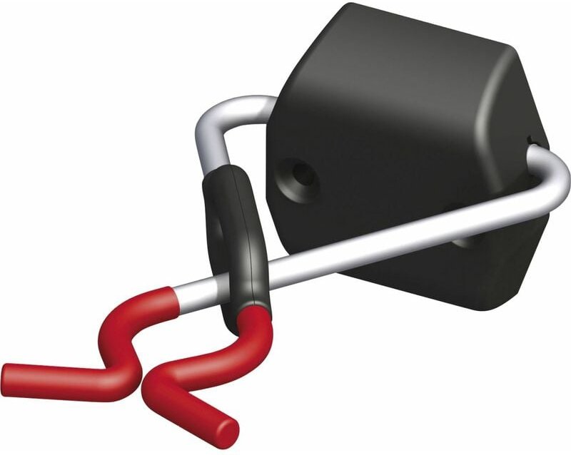 X-star®-Gerätehalter h 6 x t 14 cm Stahl rot Wandhalter Werkzeughalter - Alfer