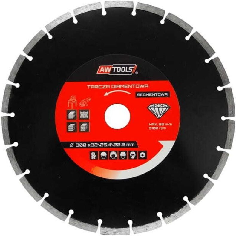 AWTOOLS DIAMANTSCHEIBE 125x22,2 / SEGMENTIERT