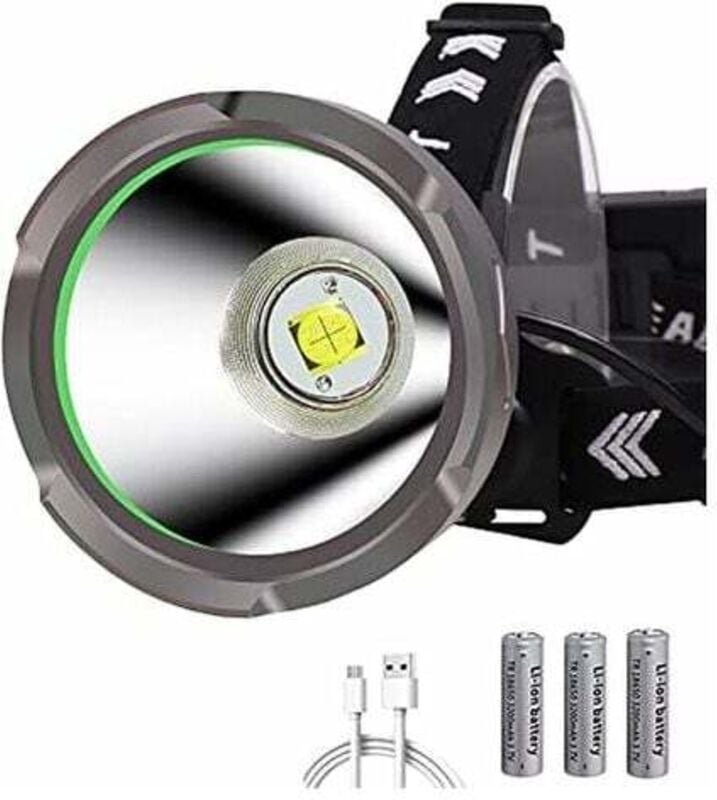 ZVD-Leistungsstarke wiederaufladbare LED-Stirnlampe 15000 Lumen, WESLITE XHP90-Strahler mit großer Reichweite, ultrastar...