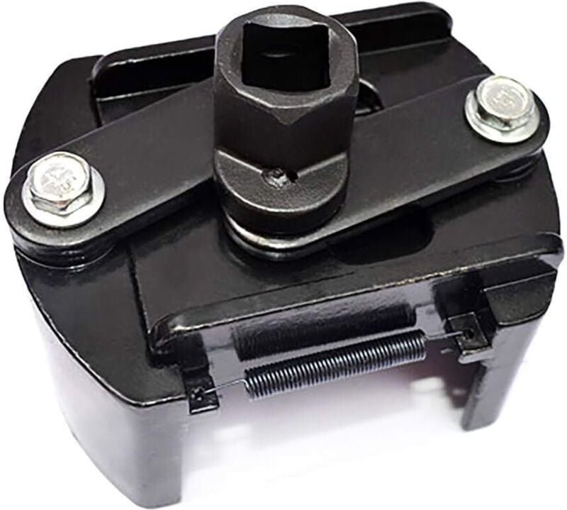 Schwarzer universeller, verstellbarer Vierkant-Ölfilterschlüssel (60–80 mm) - Ahlsen