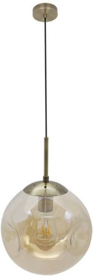 Pinap-Anhänger 1xe27 Leder/Bernstein Regx25x25 Cm - Fabrilamp