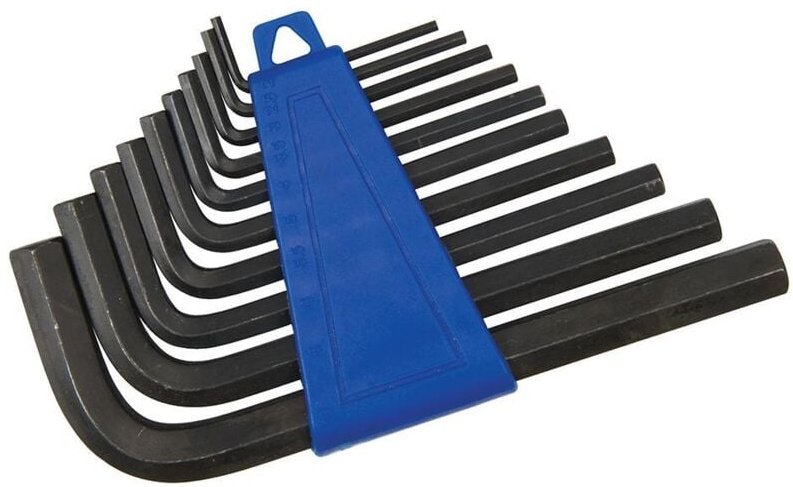 Innensechskantschlüssel, 10-tlg. Satz 2–10 mm