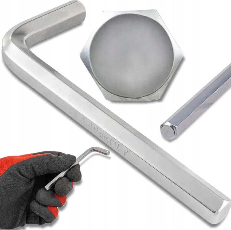 Innensechskantschlüssel jcb 9 mm metallisch Chromstahl