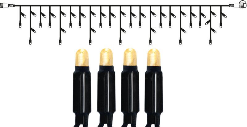 System 24 'led Eiszapfen-Lichterkette 3m' warmweiß, IP44