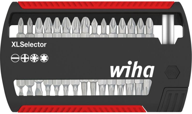 Bit Set XLSelector Sicherheitsbits Standard 25 mm gemischt 31-tlg. 1/4', Tri-Wing/Spanner/Innensechskant mit Bohrung/Tor...