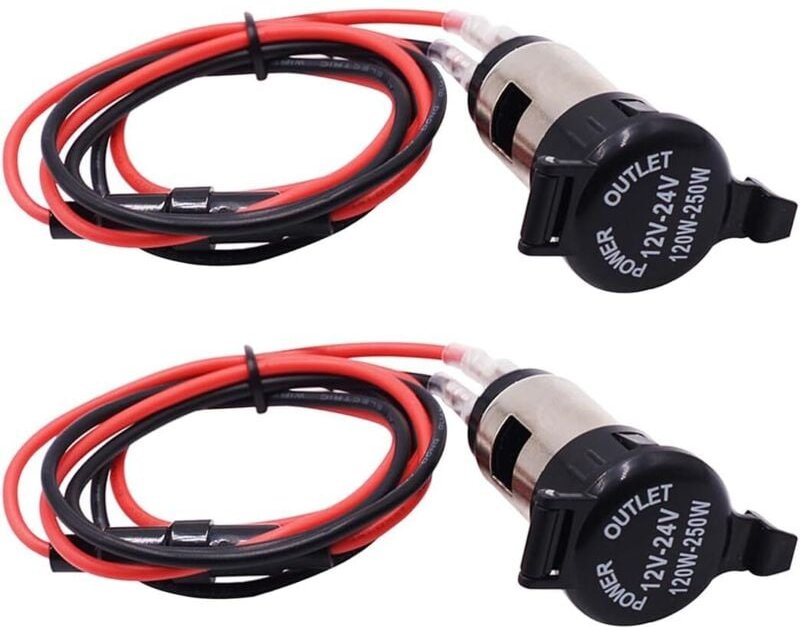 Ahlsen - Stück Zigarettenanzünder-Buchse, wasserdichte Zigarettenanzünder-Buchse in Marinequalität, wasserdichter elektr...