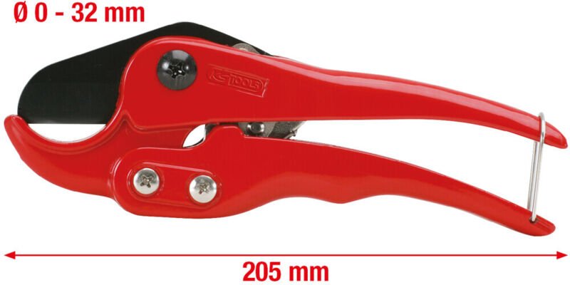 Kunststoff-Rohrschere ø 0-32mm, 205mm