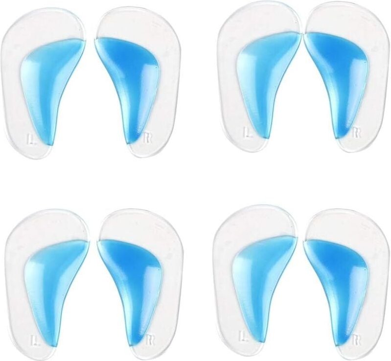 Paar Gel-Einlegesohlen zur Unterstützung des Fußgewölbes, orthopädische Einlegesohlen aus Silikon