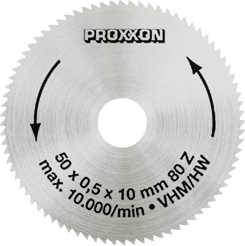 Proxxon - Kreissägeblatt, Hartmetall (Vollmaterial), 50 mm (80 Zähne) - 28011