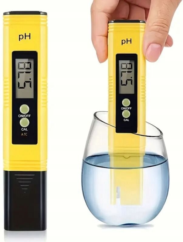 Wasser-pH-Meter, automatische Kalibrierung, Trinkwasser, Pool, Aquarium + Reagenzien