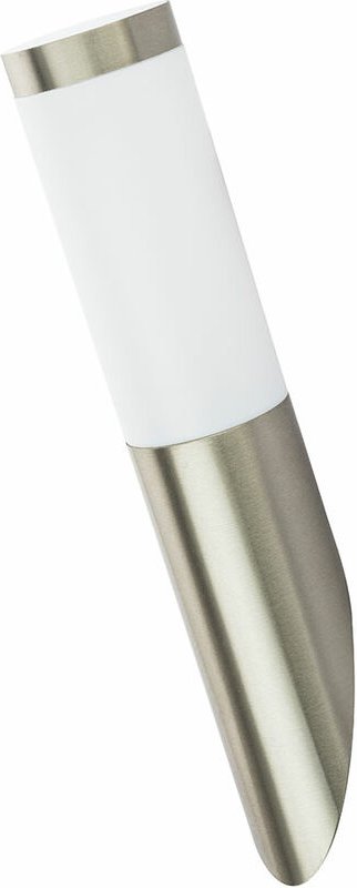 Led Wandleuchte Außenwandlampe Edelstahl Gartenlampe silber Haustürlampe, Fackel Optik, 4W 320lm warmweiß, DxH 7,6x40 cm