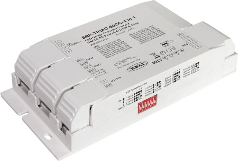 Dimmbarer Treiber triac dali push 0/1-10V 50W (180-1500mA)
