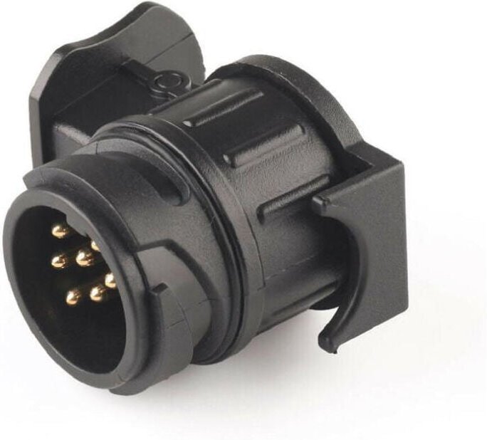 Tonchean - Wasserdichter Anhängerstecker, 13-polig auf 7-polig, schwarz