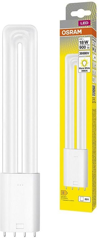 Osram - dulux L18 LED-Lampe für 2G11 Sockel, 8 Watt, 900 Lumen, Warmweiß (3000K), Ersatz für herkömmliche 18W-Dulux Leuc...