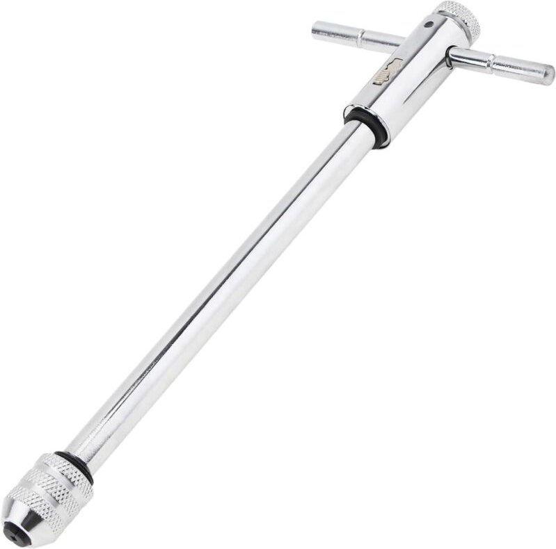 Verstellbarer Ratschenschlüssel mit T-Griff für metrische Gewindebohrer M5–M12, Ratschenschlüssel mit M3–M8-Gewinde - So...