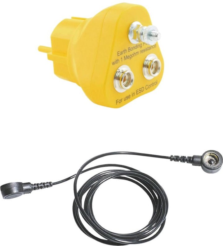 Bernstein Tools For Electronics - ESD-Erdungskabel Gelb, Schwarz