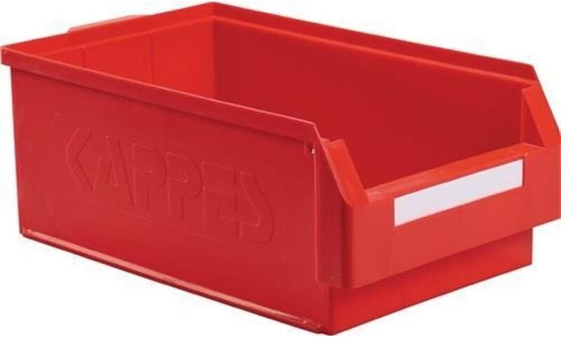 Sichtlagerkasten L500xB300xH200mm pe rot