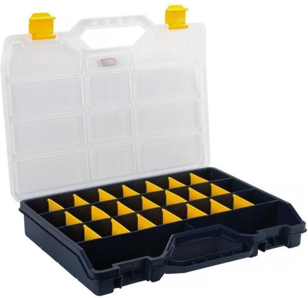 Vinmer - Sortimentskasten - 460 x 350 x 81 mm - 21 Herausnehmbare Trennwände - 13 l