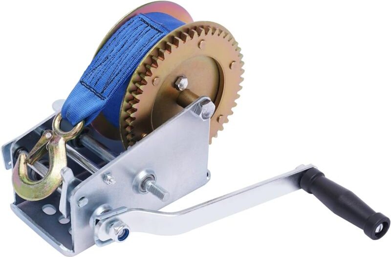 Handseilwinde mit 10 m Seilrolle, 3500 lbs Rettungswinde, Bootswinde, Handseilwinde, 4:1 8:1, Handseil (10 m 3500 lbs)