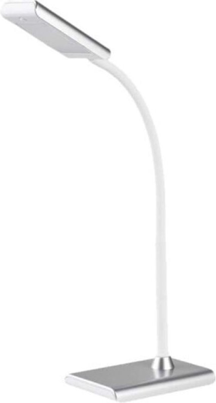 Flexo led tischlampe 7w 400lm 4000k silber farbe 9x13x33cm EDM