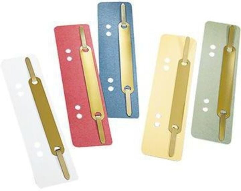 Soennecken - Heftstreifen 3,4 x 15 cm (b x h) 250g/m² Recyclingkarton je 50 x rot blau grün je 25 x gelb weiß 200 St./Pa...