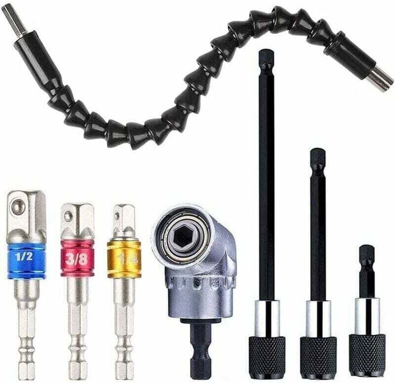 Schraubendreher-Bithalter – Drechselbankzubehör, magnetischer Schraubendreher-Bithalter, 3 magnetische Sechskant-Schraub...