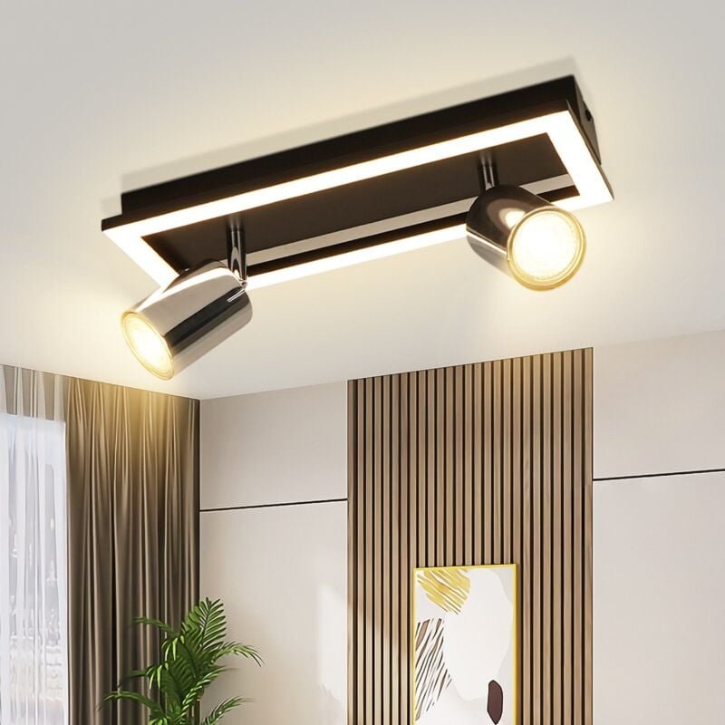 Led Deckenstrahler 2 Flammig Deckenleuchte: GU10 Strahler Küche Deckenspots Modern Flurlampe Warmweiß Deckenlampe Schwen...