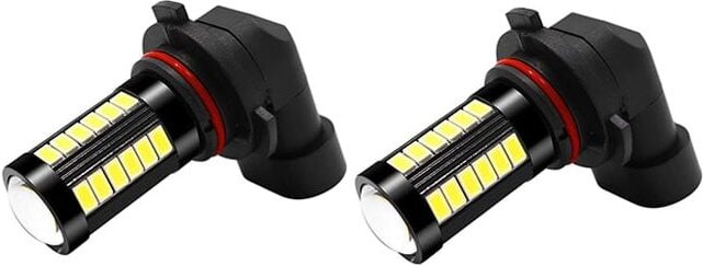 Jusch - 2er-Pack Auto-Nebelscheinwerfer H8/H11 6500K 1400 Lumen led IP67 Weiß