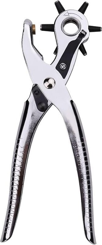 Longziming - Lederlochzange, Für den professionellen Einsatz und Heimwerker, Lochzange mit 6 Lochgrößen - (2,0 bis 4,5 m...